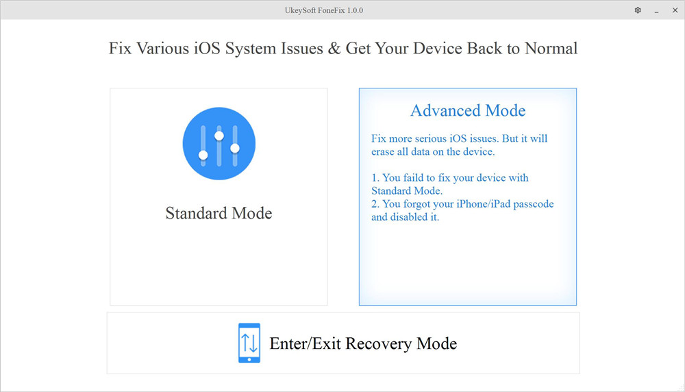 fix-ios-advanced-mode