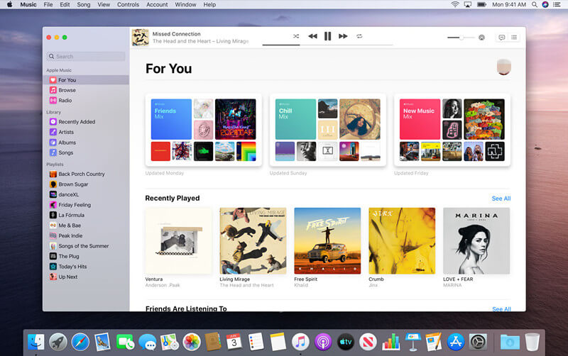 macos catalina music