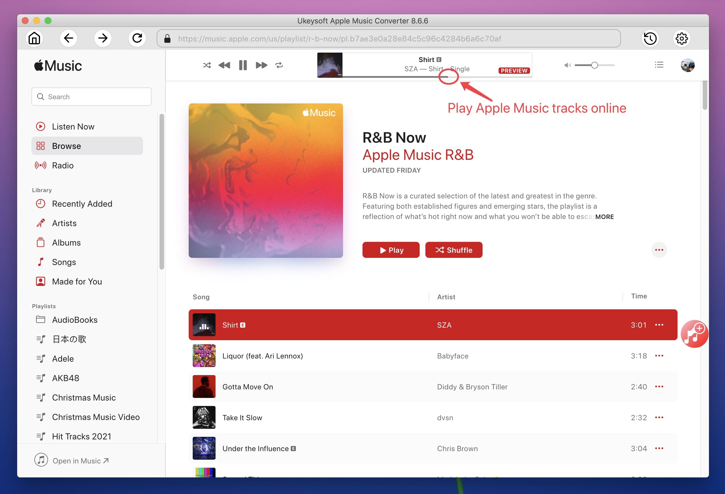 Launch apple music converter