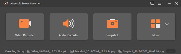 screen recorder interface