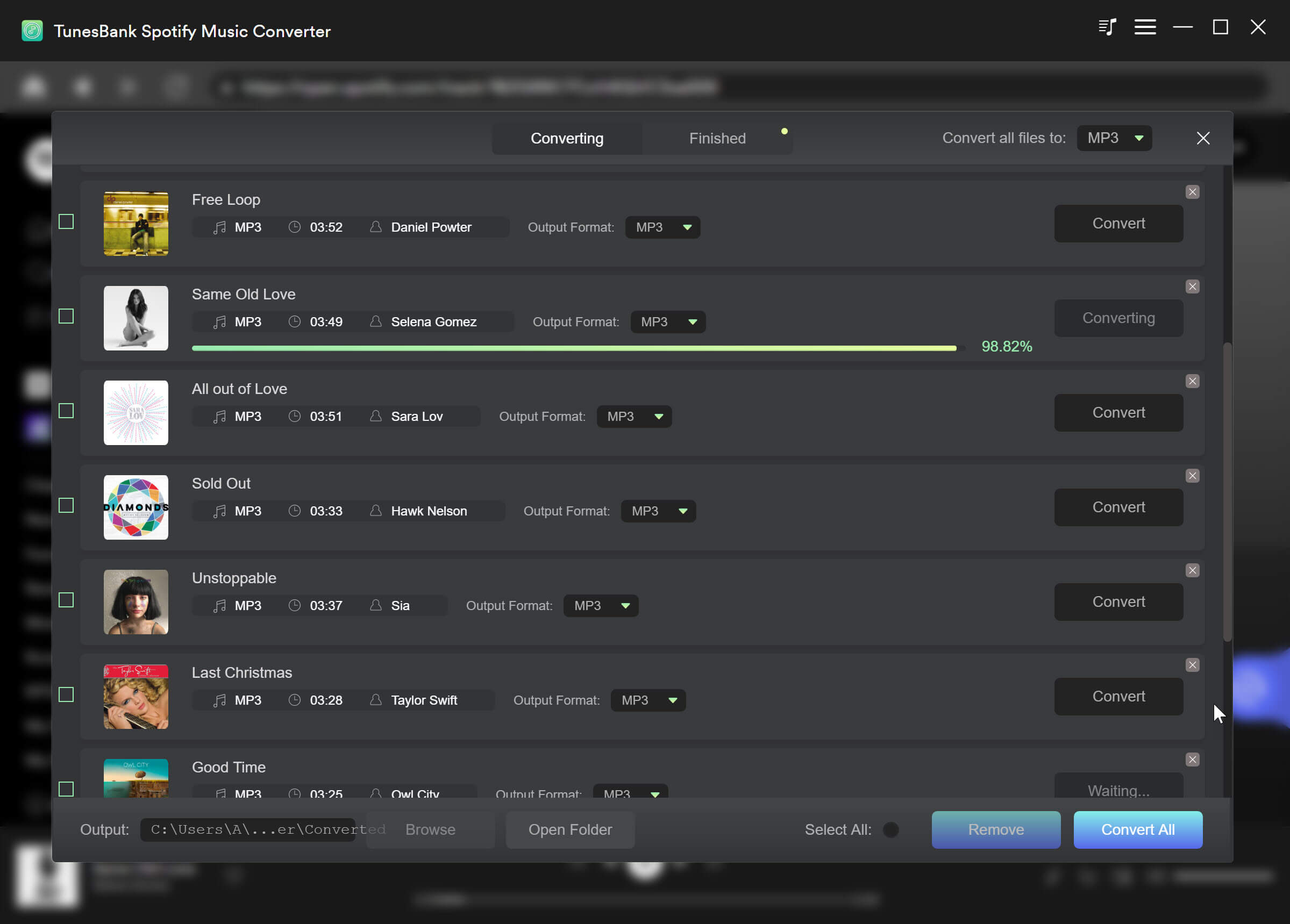 tunesbank spotify music converter