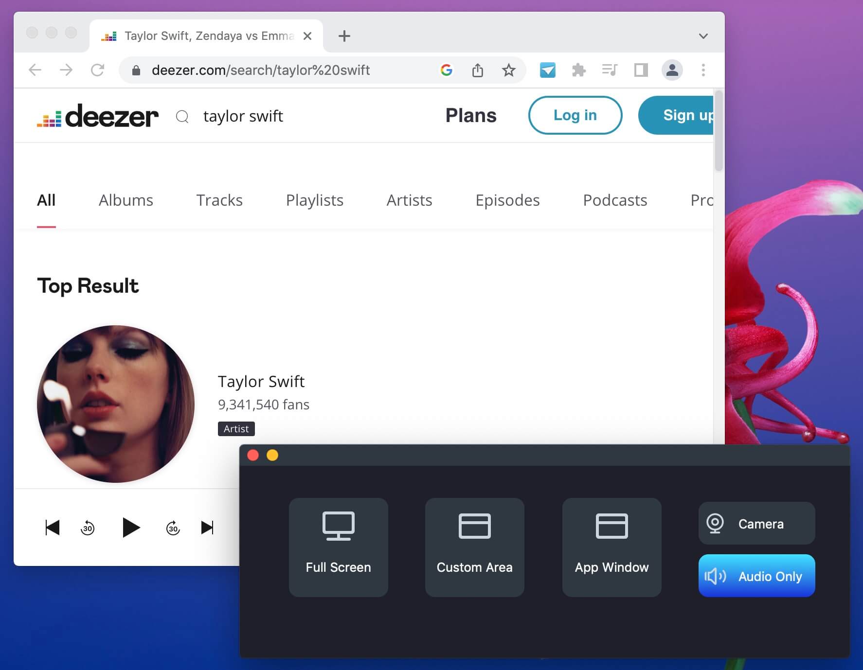 deezer music recorder