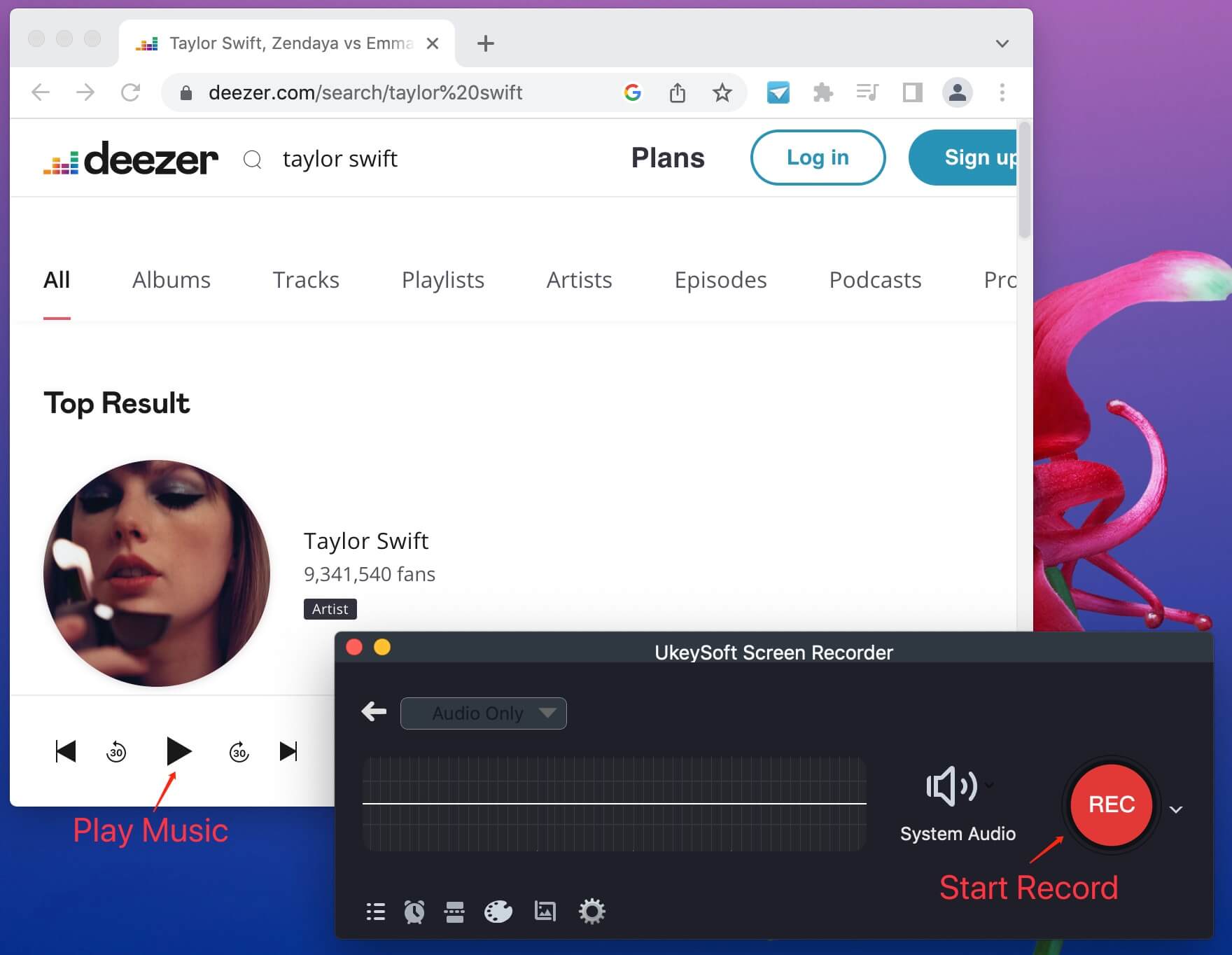 record deezer as mp3