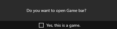 confirm open Game Bar