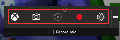 record video on PC via Game Bar